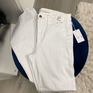 White Joe Denim jeans.